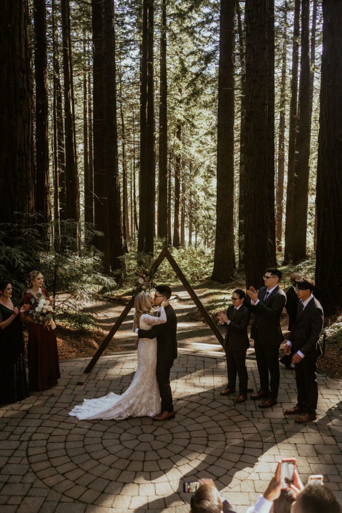 Intimate Wedding Ceremony Redwood Wedding Berkley California Wedding Photography Destination Wedding Photos 