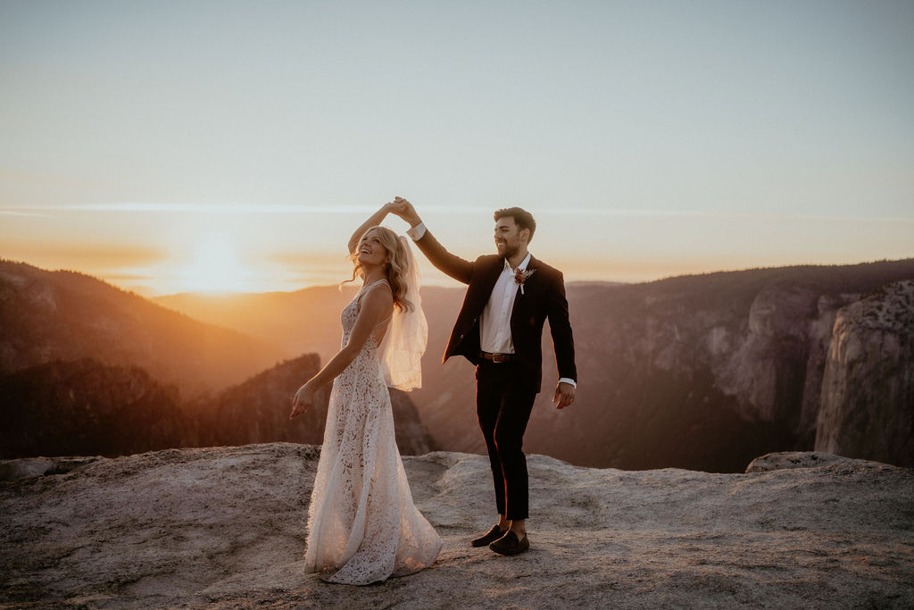 Dancing on a Cliff in Yosemite National Park